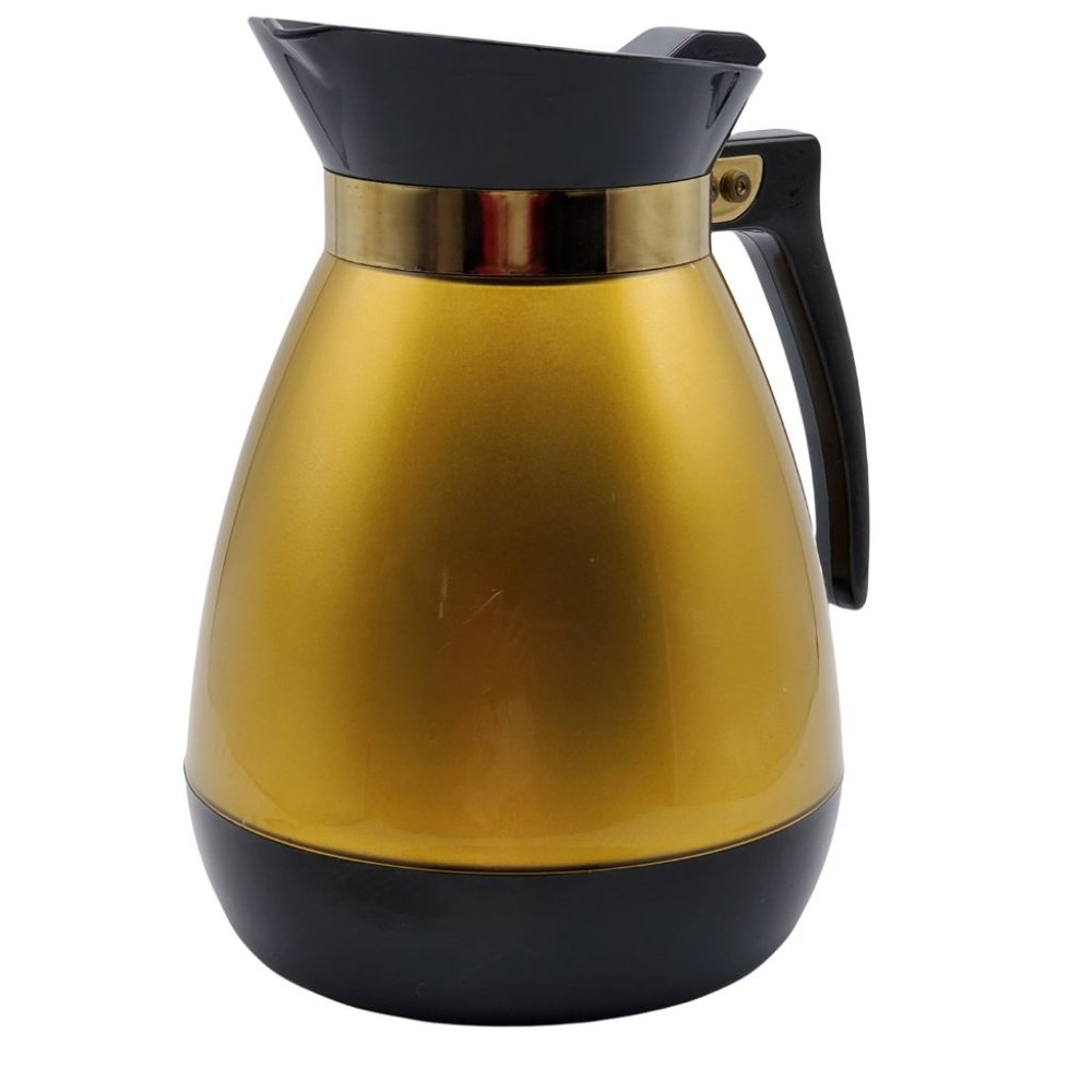 Vintage West Bend Diner Thermo Serve Carafe Pitcher 3 Coffee Cups Insulated - Picture 5 of 8